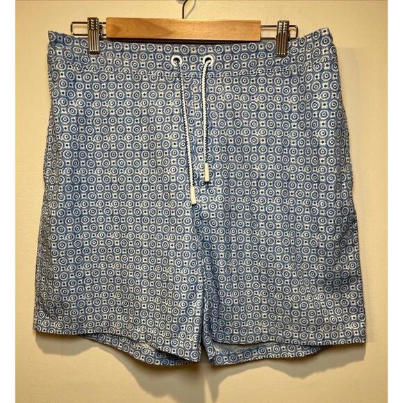 Johnnie O Swim Trunks Men's XL 36 Board Shorts All‎ Over Print Beach Surfing - Picture 1 of 7